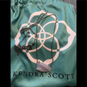 Kendra Scott Isla Necklace in Blue Lace Agate